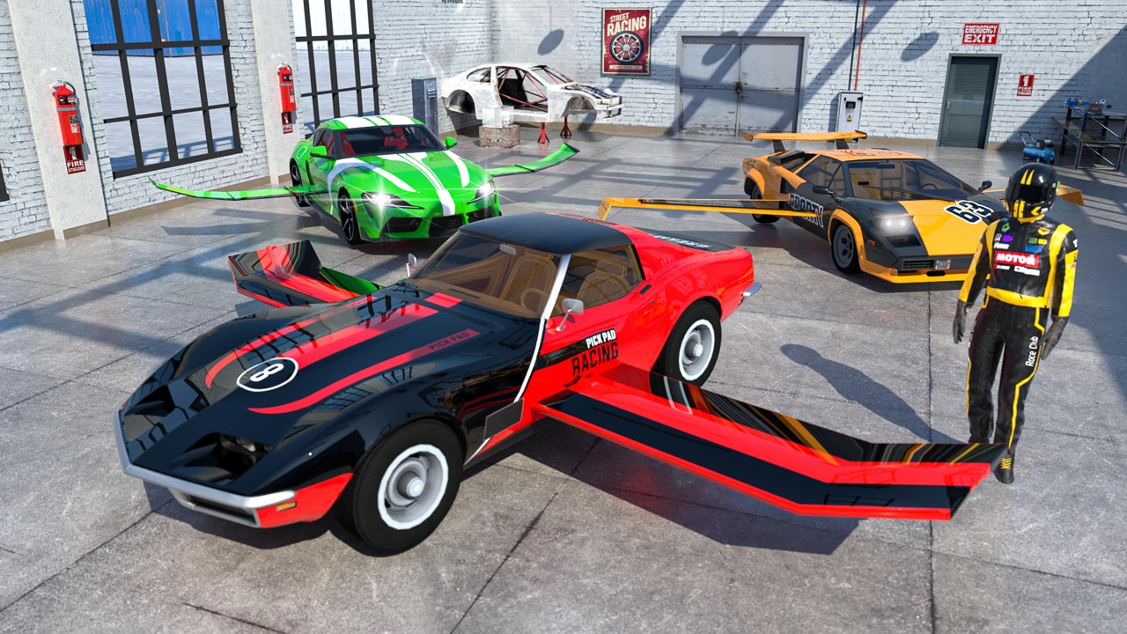 Real Sports Flying Car 3d Logo