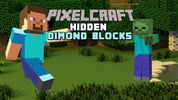 Pixelcraft Hidden Diamond Blocks Logo