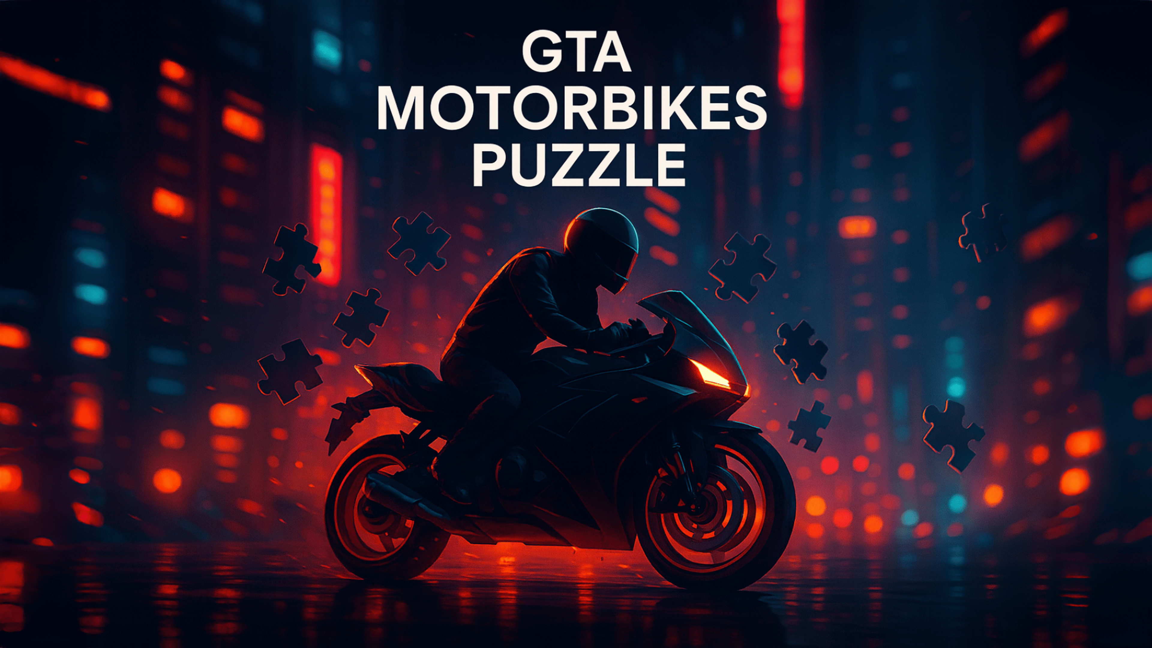 GTA Motorbikes Puzzle Logo