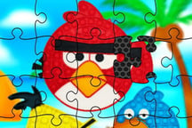 Funny Birds Pop It Jigsaw Logo