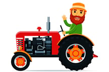 Cartoon Farm Traktors Logo