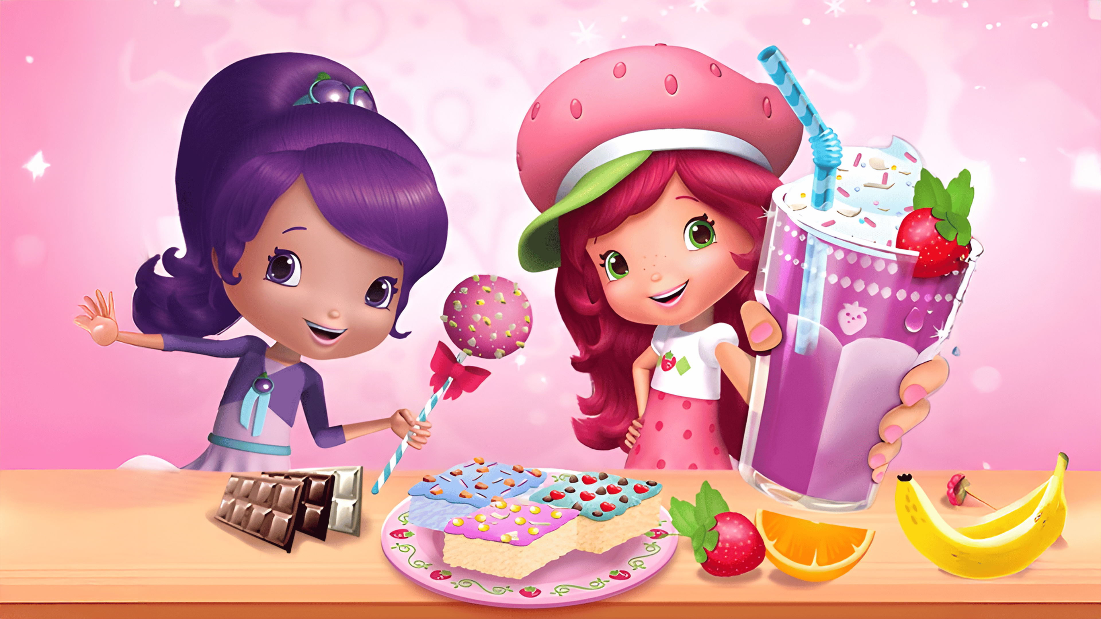 Strawberry Shortcake Sweet Shop Logo