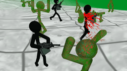 Stickman Zombie 3D Logo