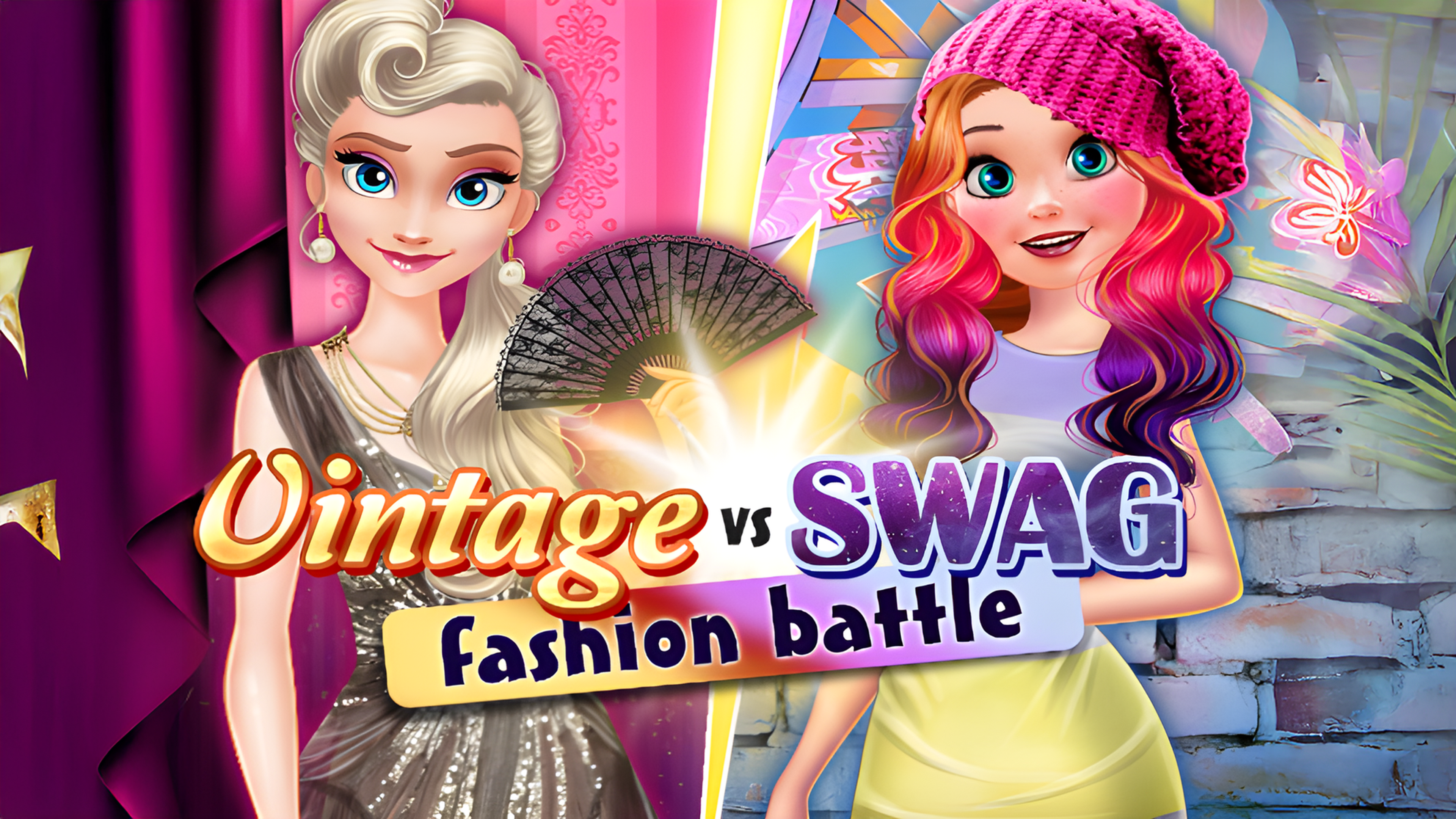 Vintage vs Swag Fashion Battle Logo