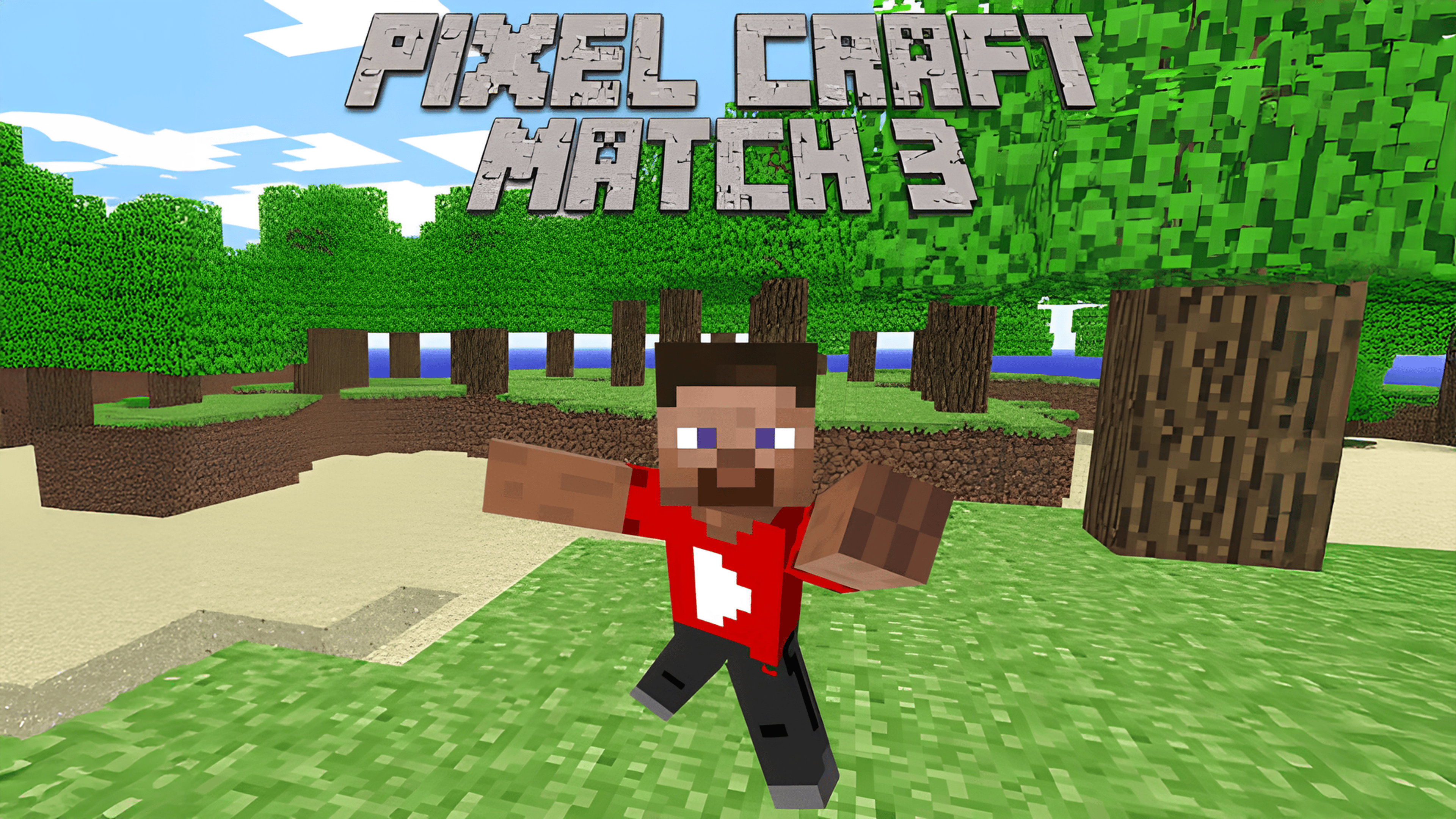 Pixel Craft Match 3 Logo
