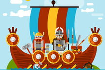 Spartan And Viking Warriors Memory Logo