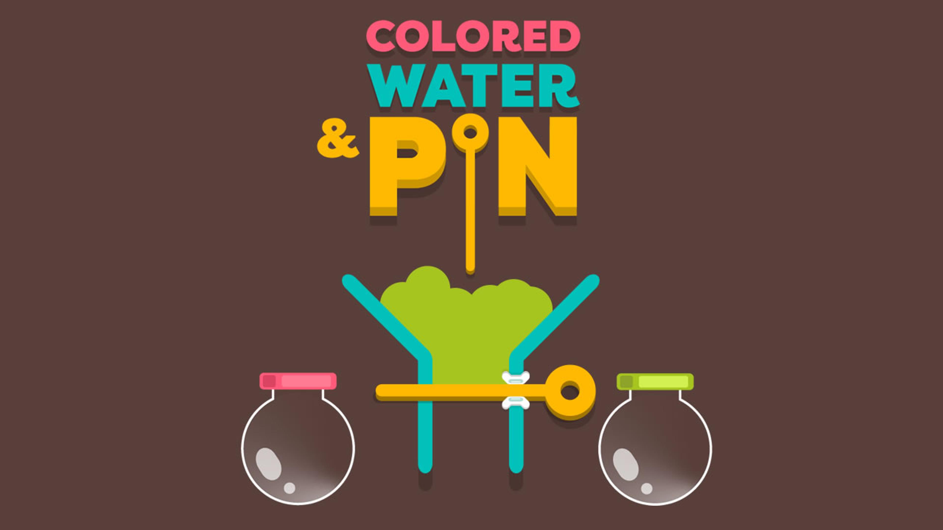 Colored Water & Pin Logo