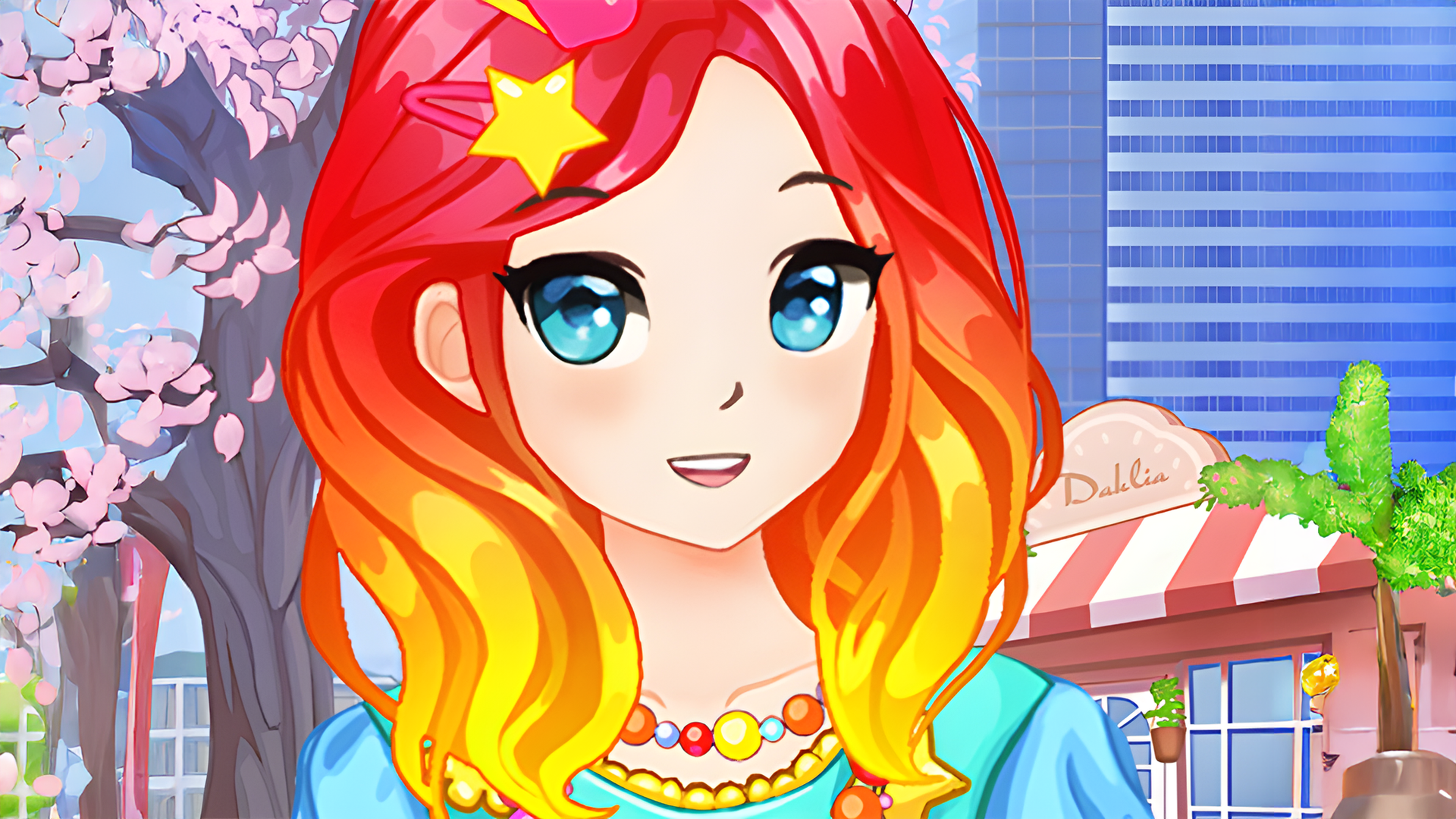 Anime Kawaii School Girls Dress Up Logo