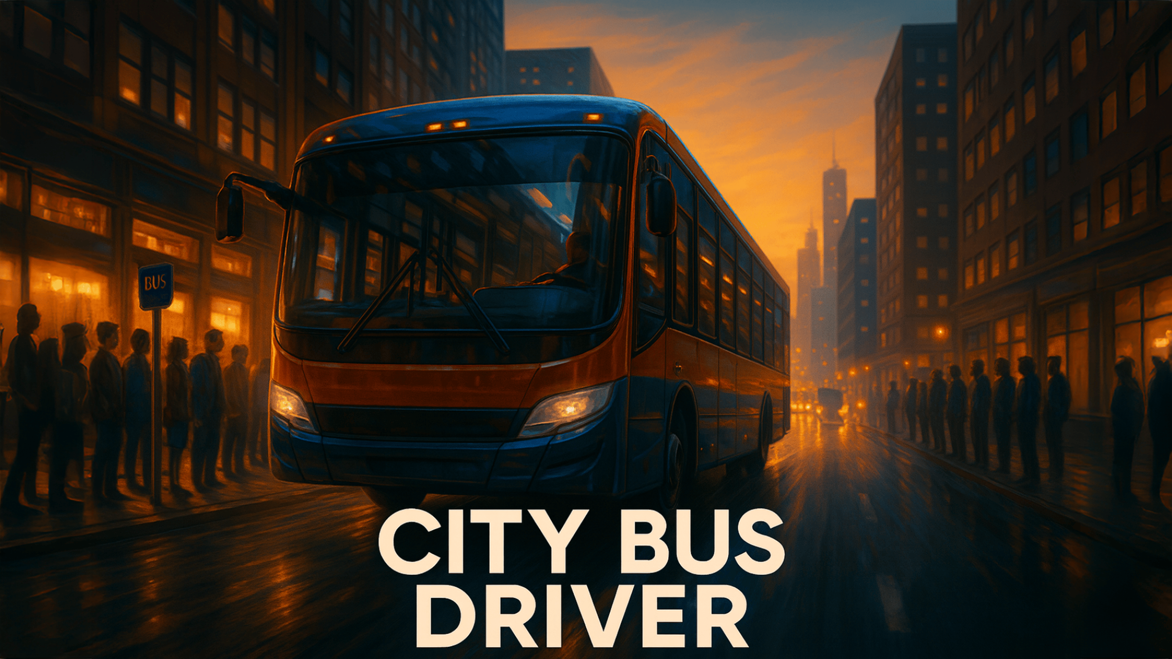 City Bus Driver Logo