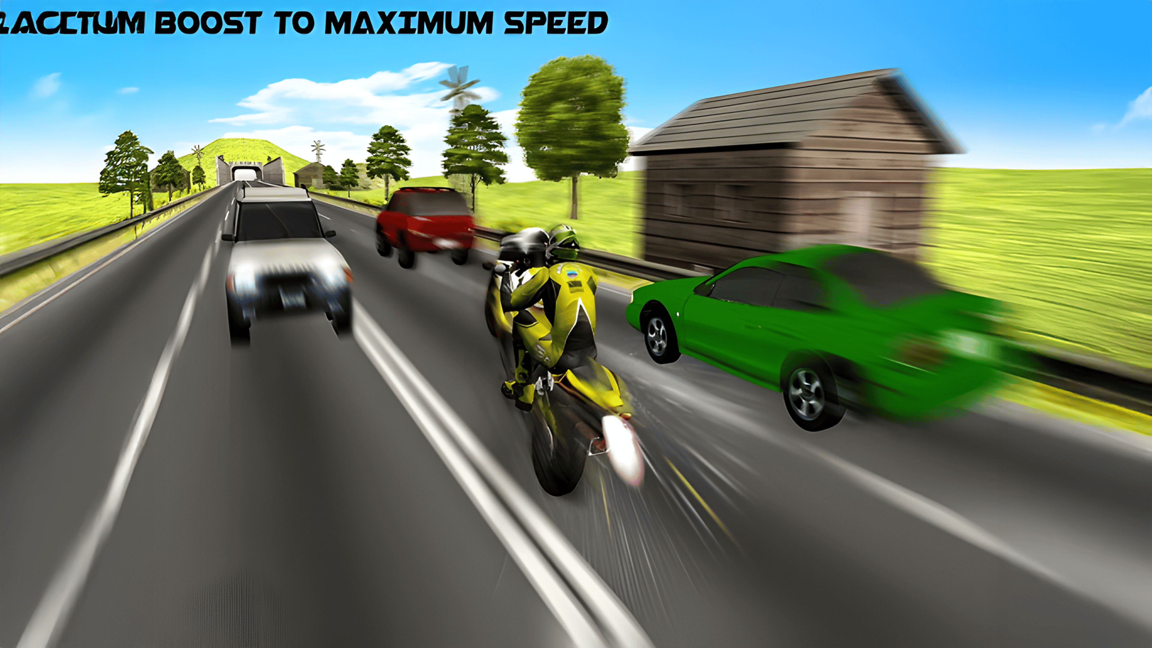 Highway Rider Motorcycle Racer 3D Logo