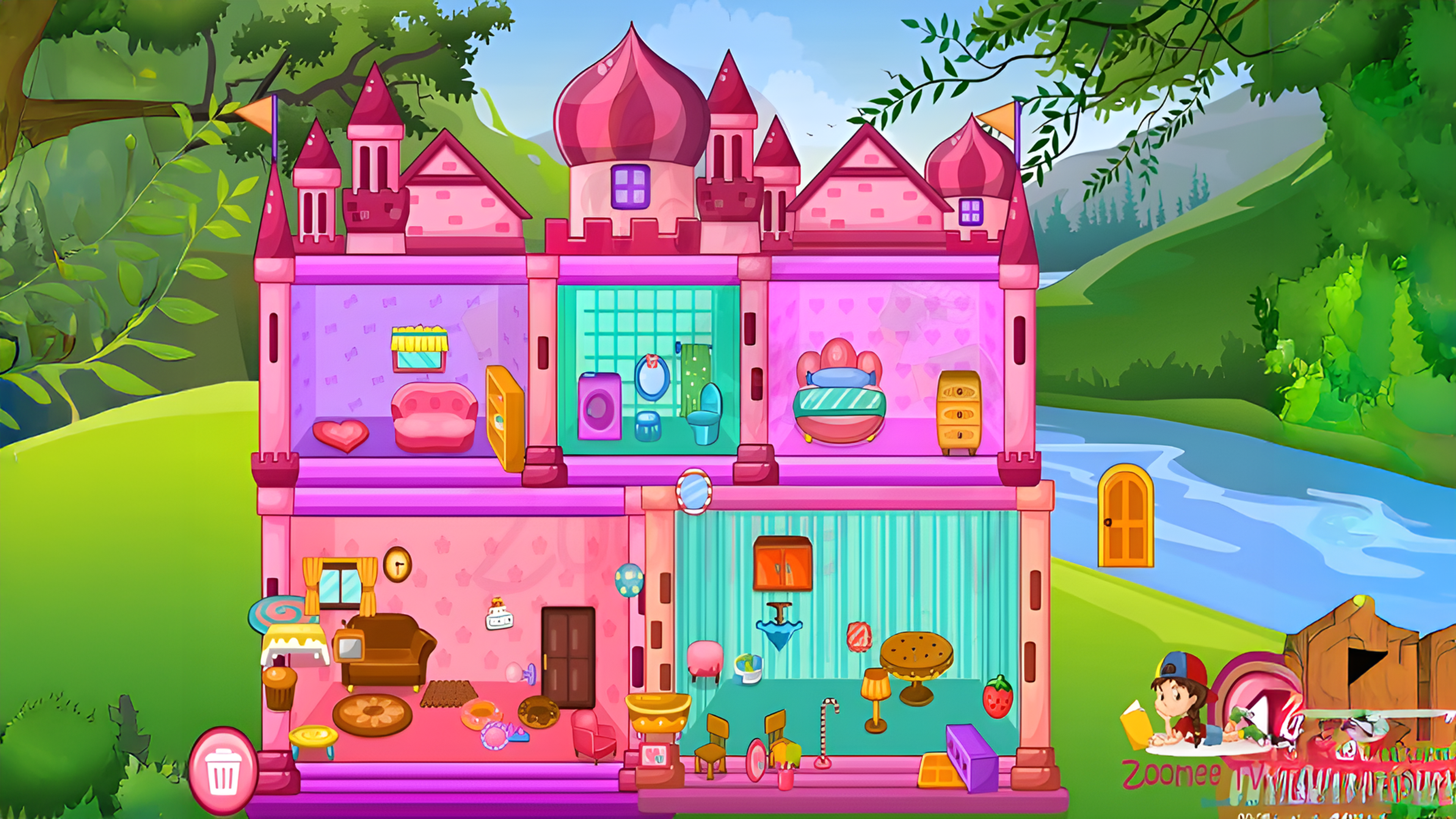 Princess Baby Doll House Cleanup Game Logo