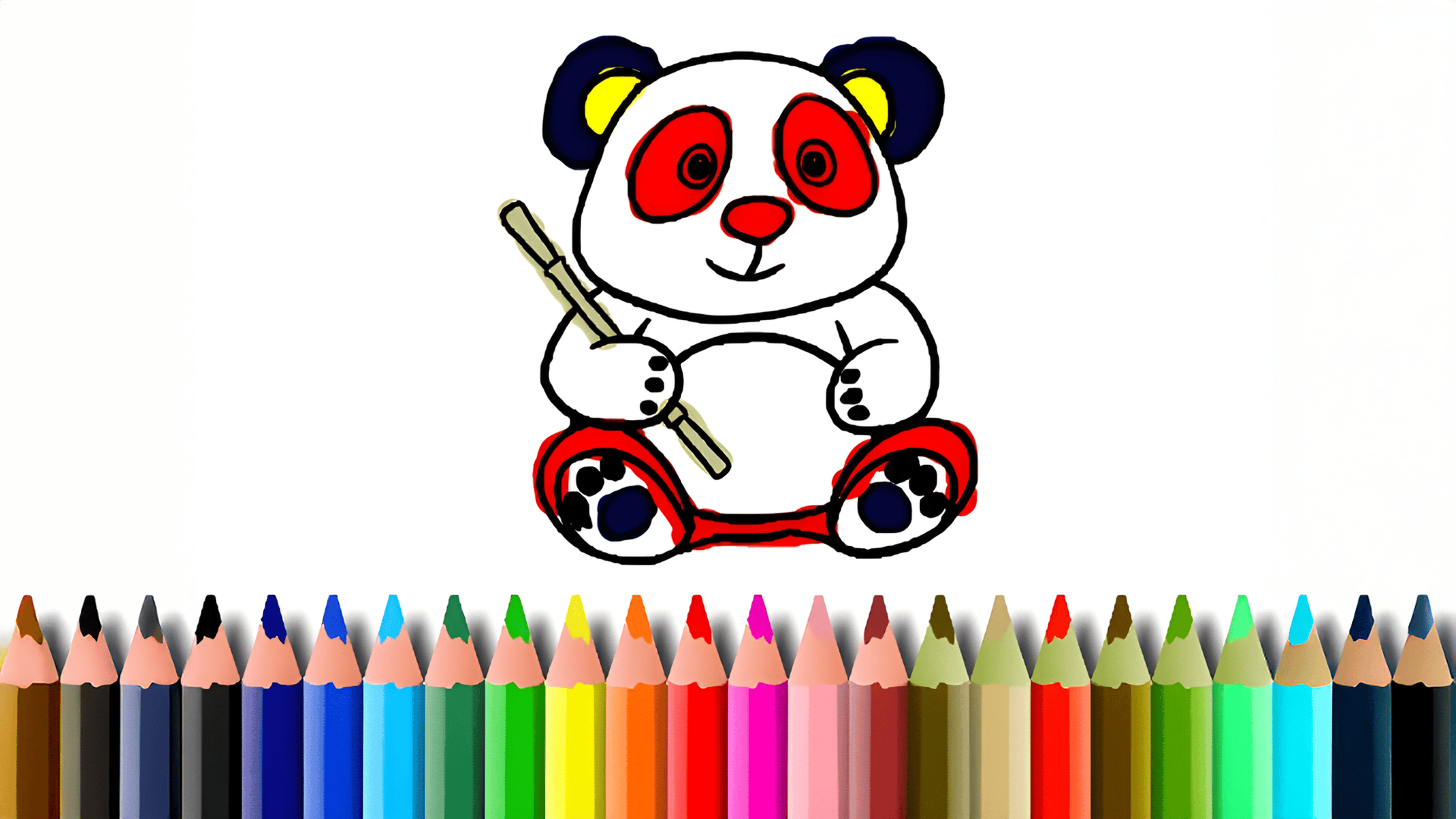 BTS Panda Coloring Logo