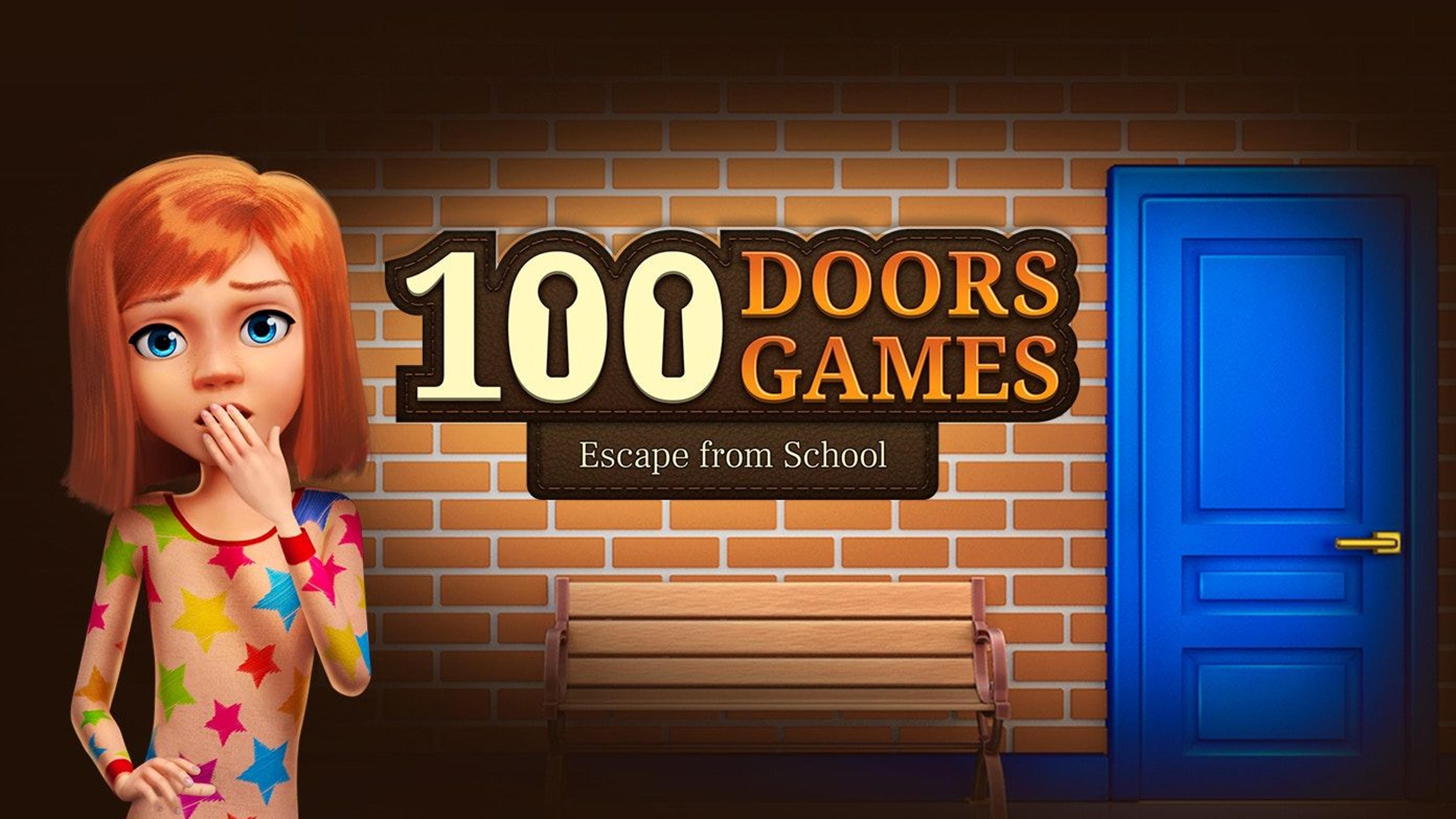 100 Doors Games: Escape from School Logo