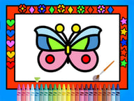 Color and Decorate Butterflies Logo