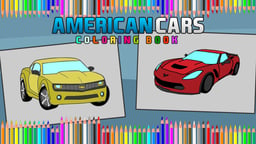 American Cars Coloring Book Logo