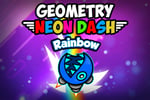 Geometry Neon Dash Rainbow Logo