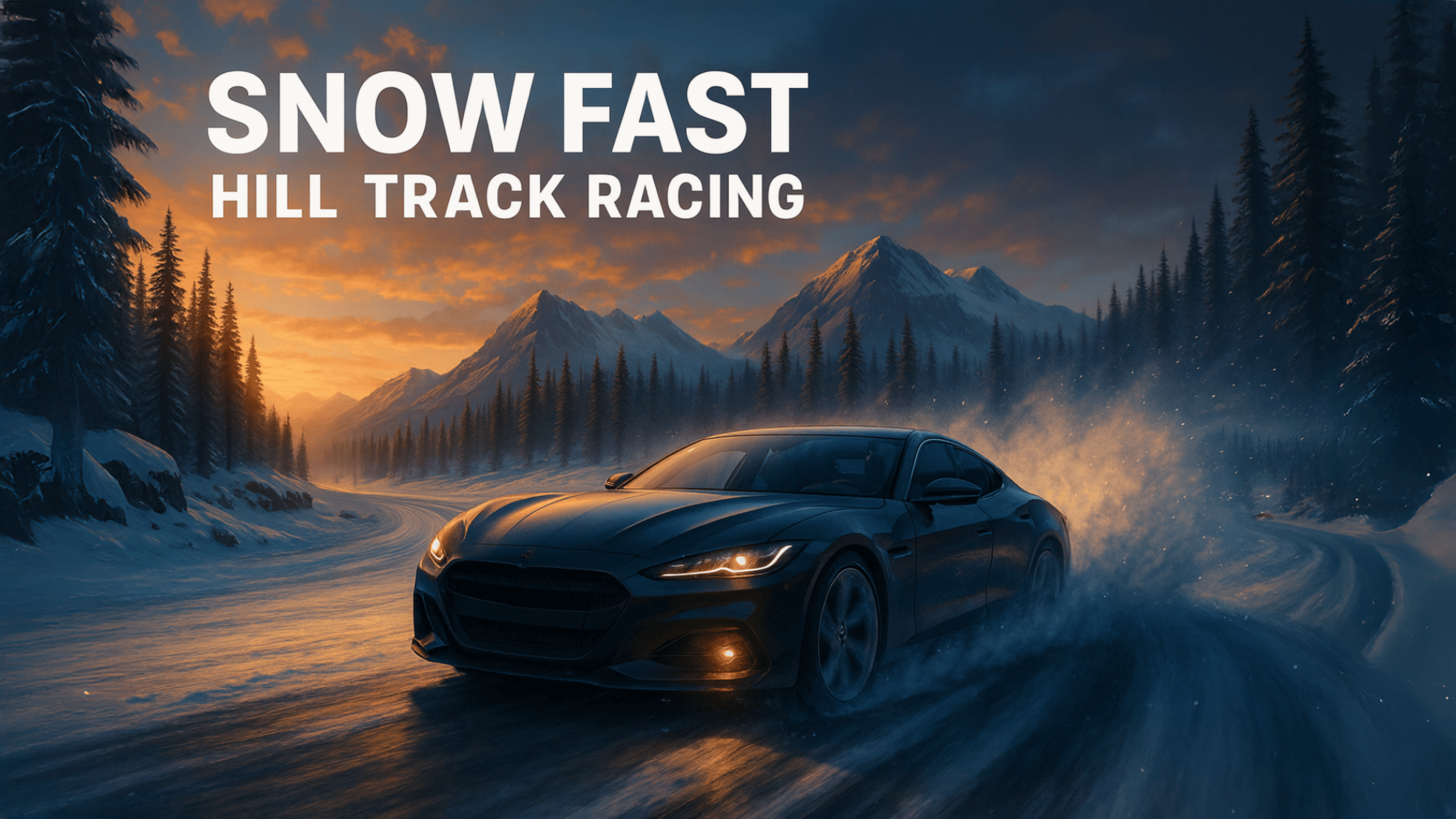 Snow Fast Hill Track Racing Logo