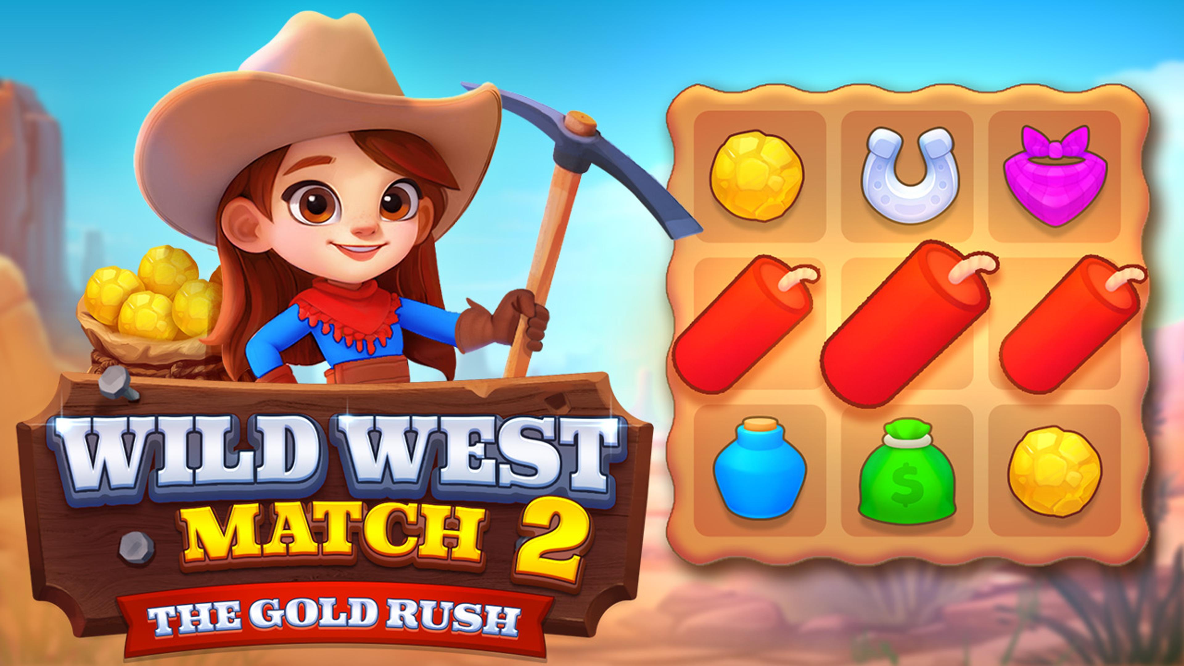 Wild West Match 2: The Gold Rush Logo