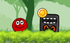 Ball Hero Adventure: Red Bounce Ball Logo