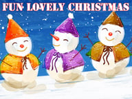 Fun Lovely Christmas Puzzle Logo