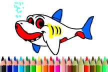 BTS Shark Coloring Book Logo