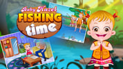 Baby Hazel Fishing Time Logo
