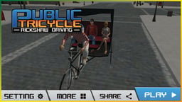 City Public Cycle Rickshaw Driving Simulator Logo
