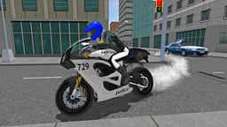 Police MotorBike Race Simulator 3D Logo