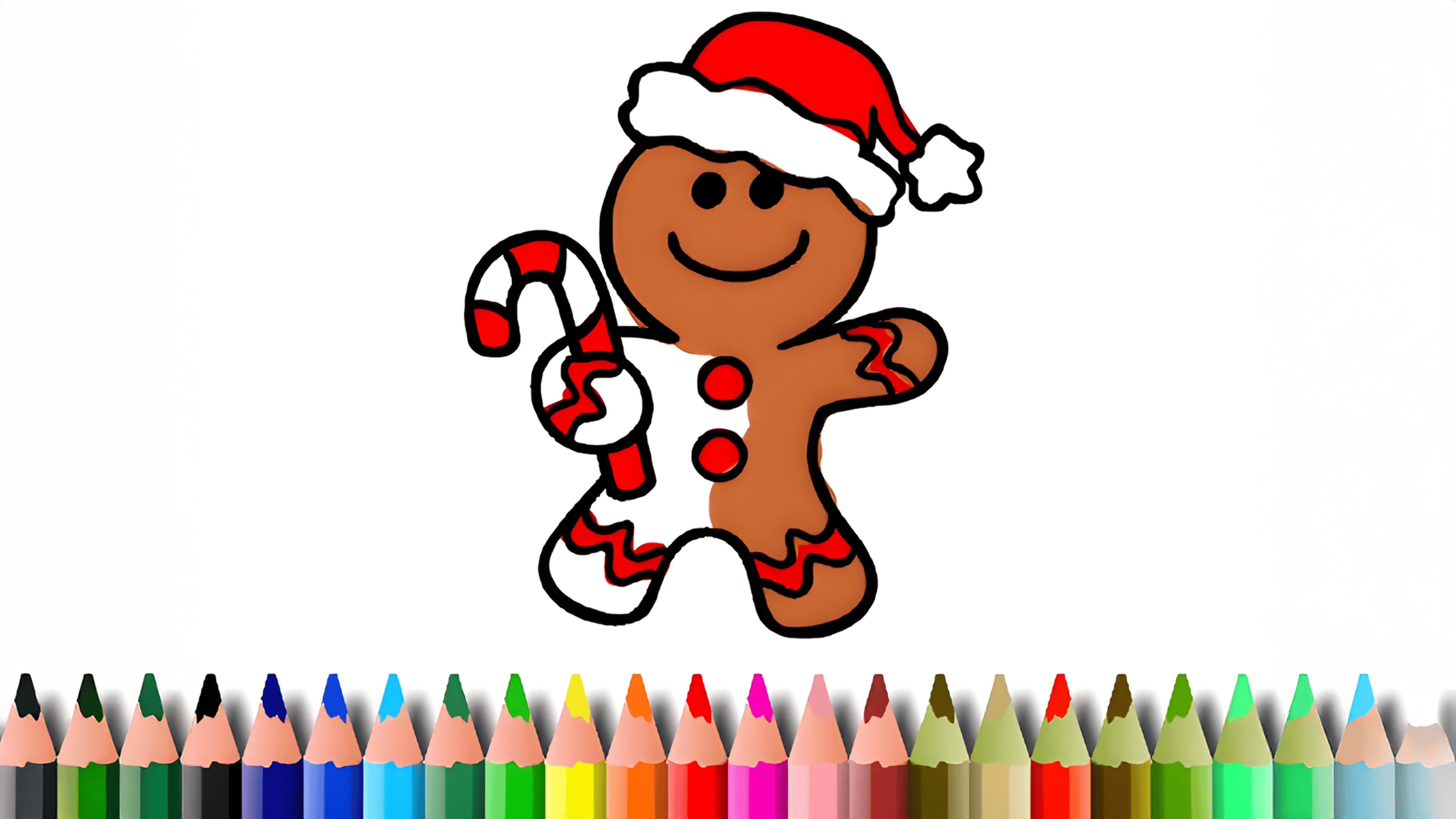 BTS Christmas Cookies Coloring Logo