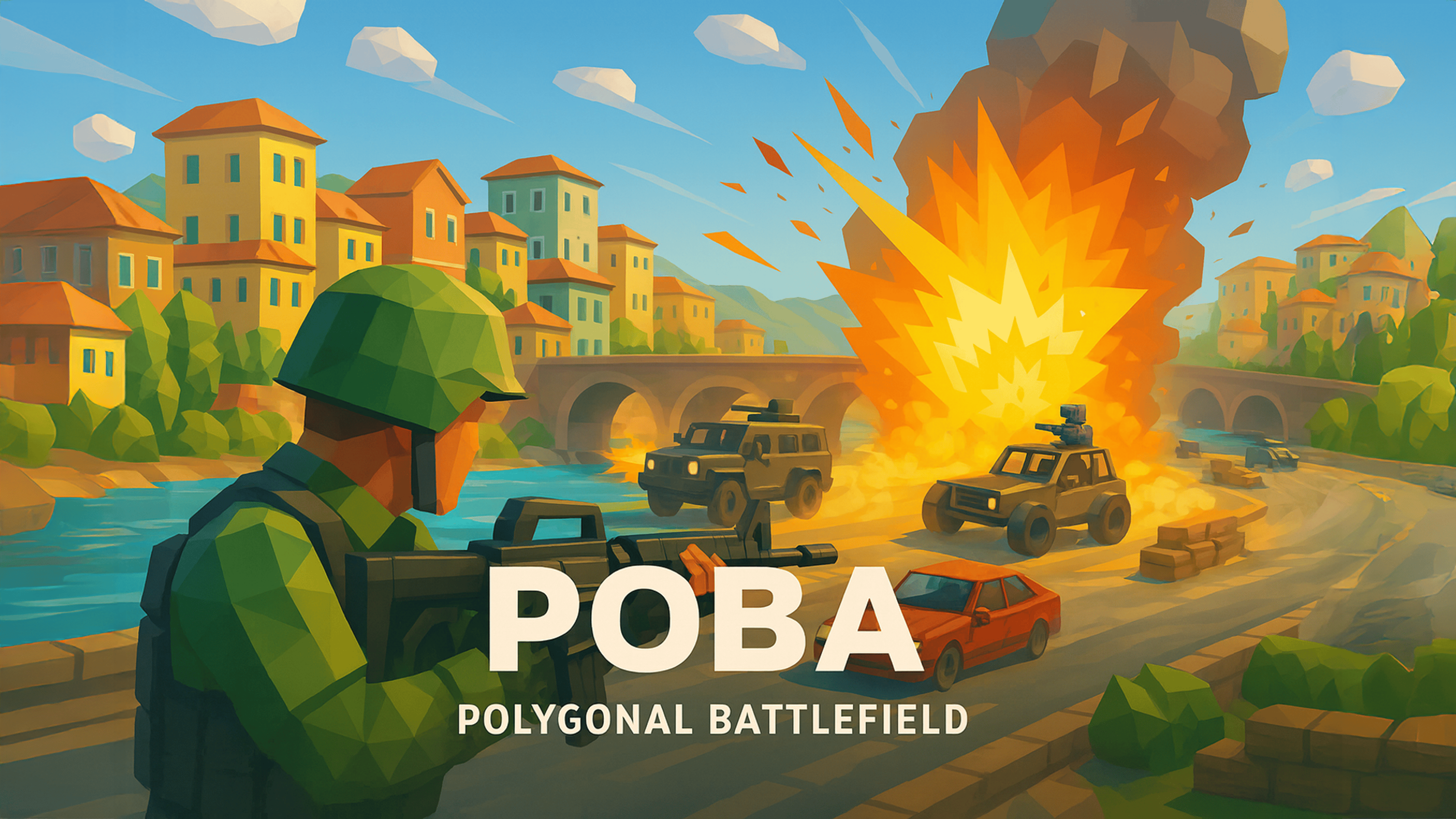 POBA (Polygonal Battlefield) Logo