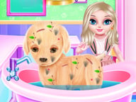 Baby Elsa Puppy Surgery Logo