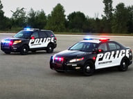Police Cars Puzzle Logo