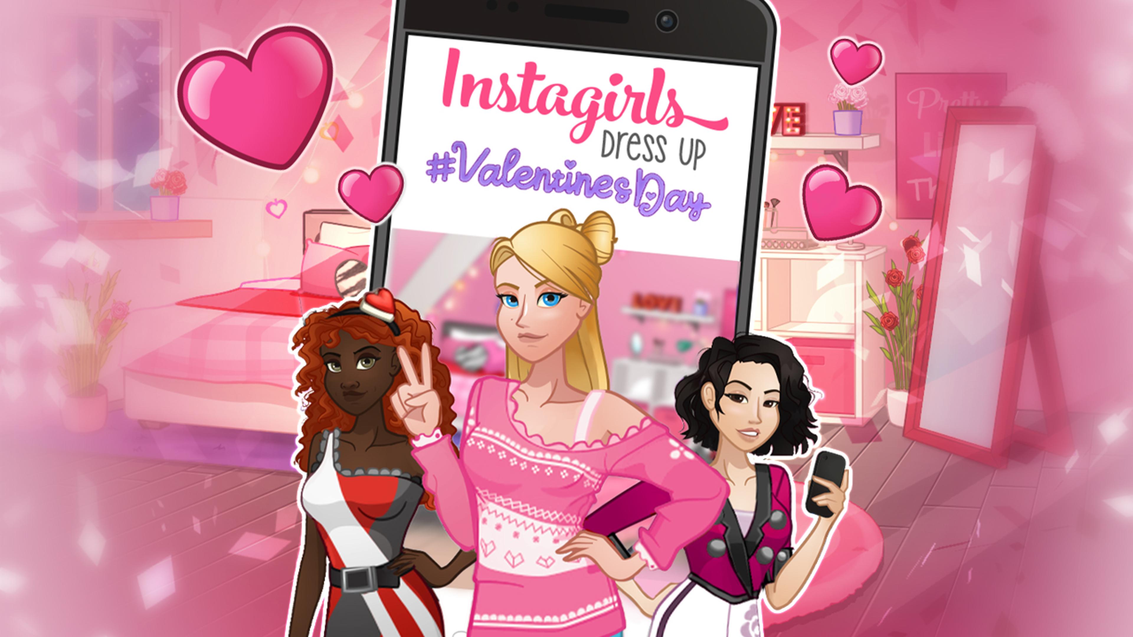 Instagirls Valentines Dress Up Logo