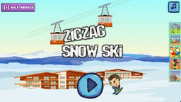 ZigZag Snow Ski Logo