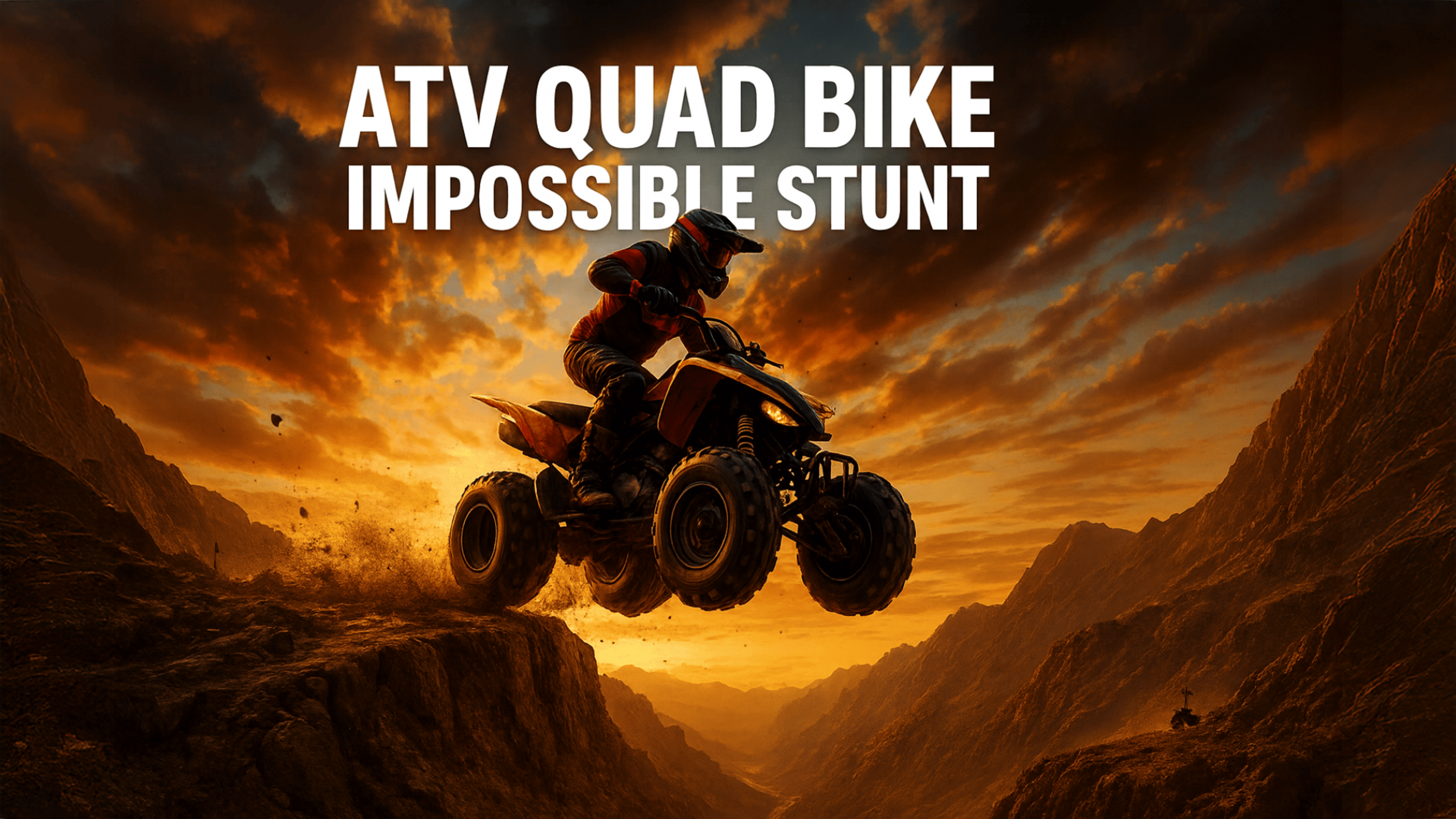 ATV Quad Bike Impossible Stunt Logo