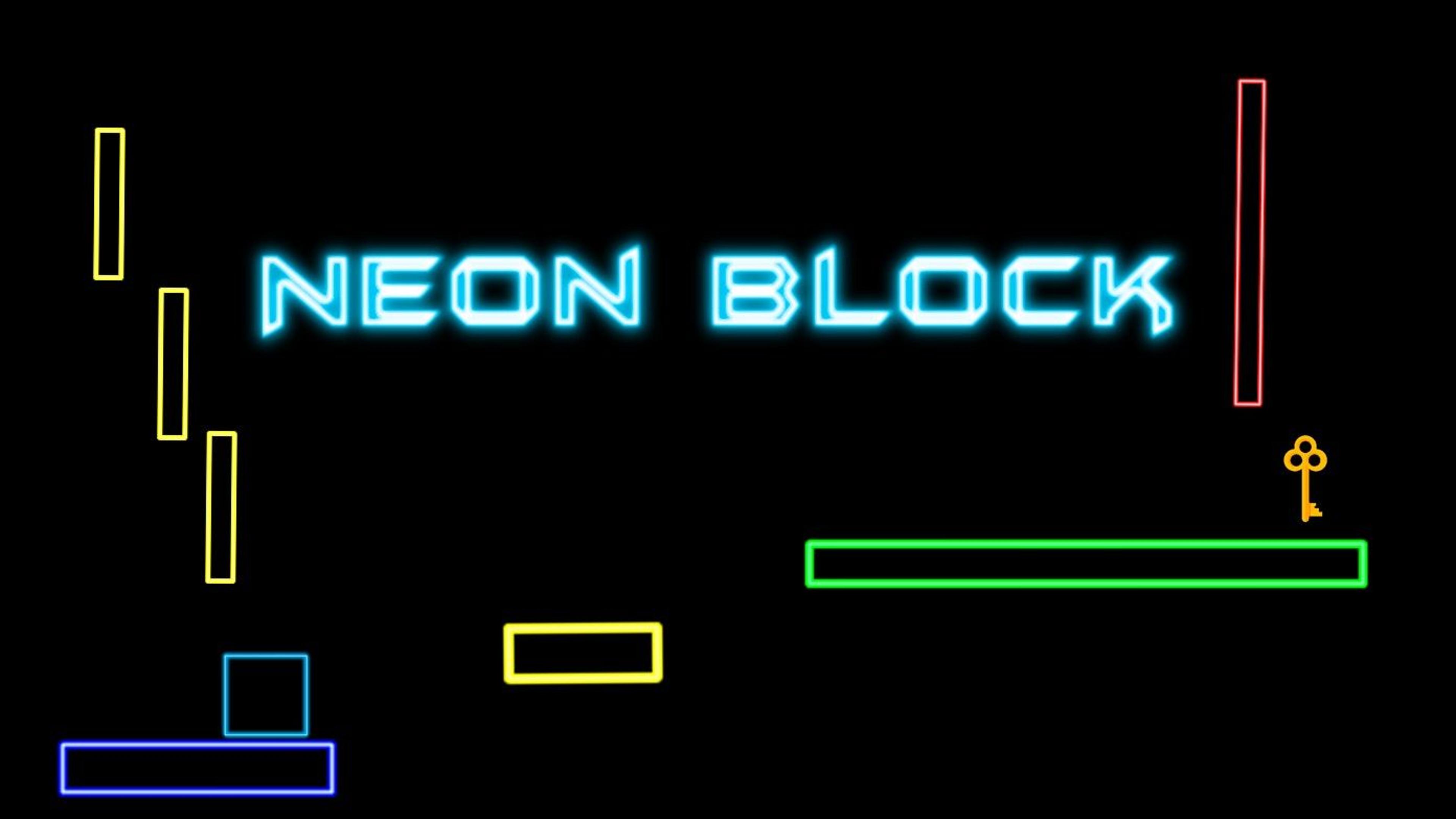 Neon Block Logo