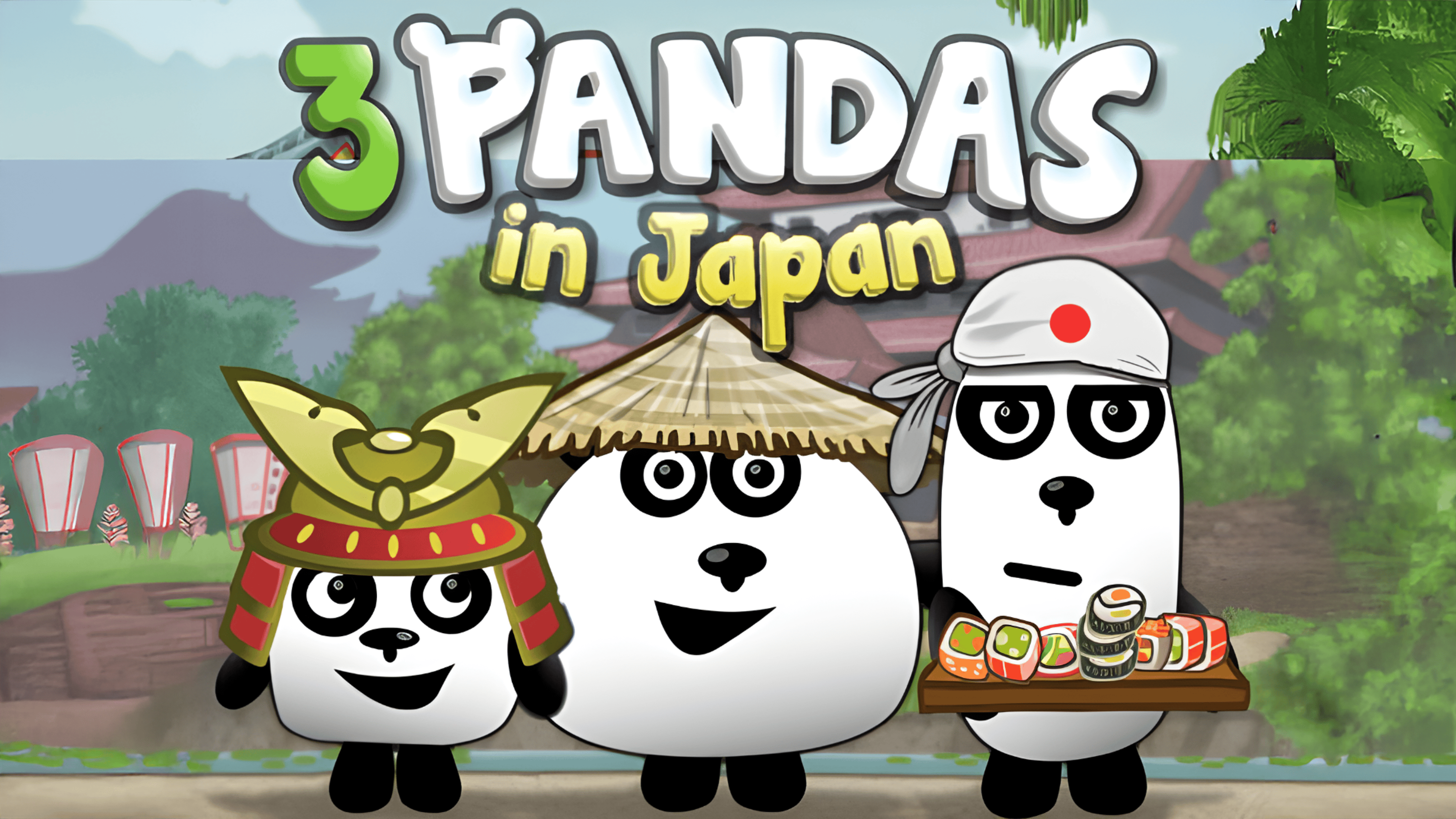 3 Pandas in Japan Logo