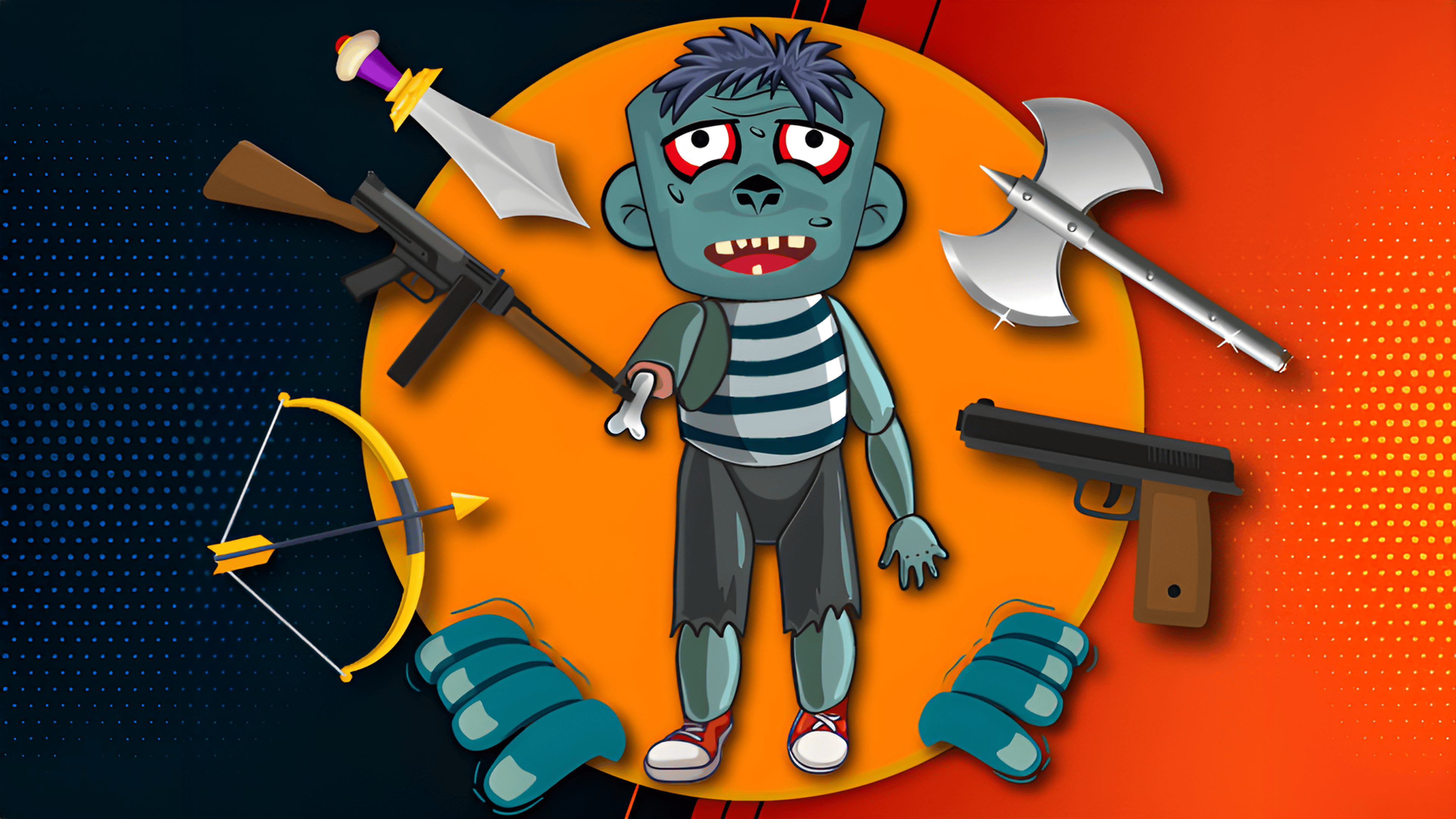 Kick The Zombie Logo