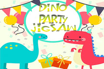 Dino Party Jigsaw Logo