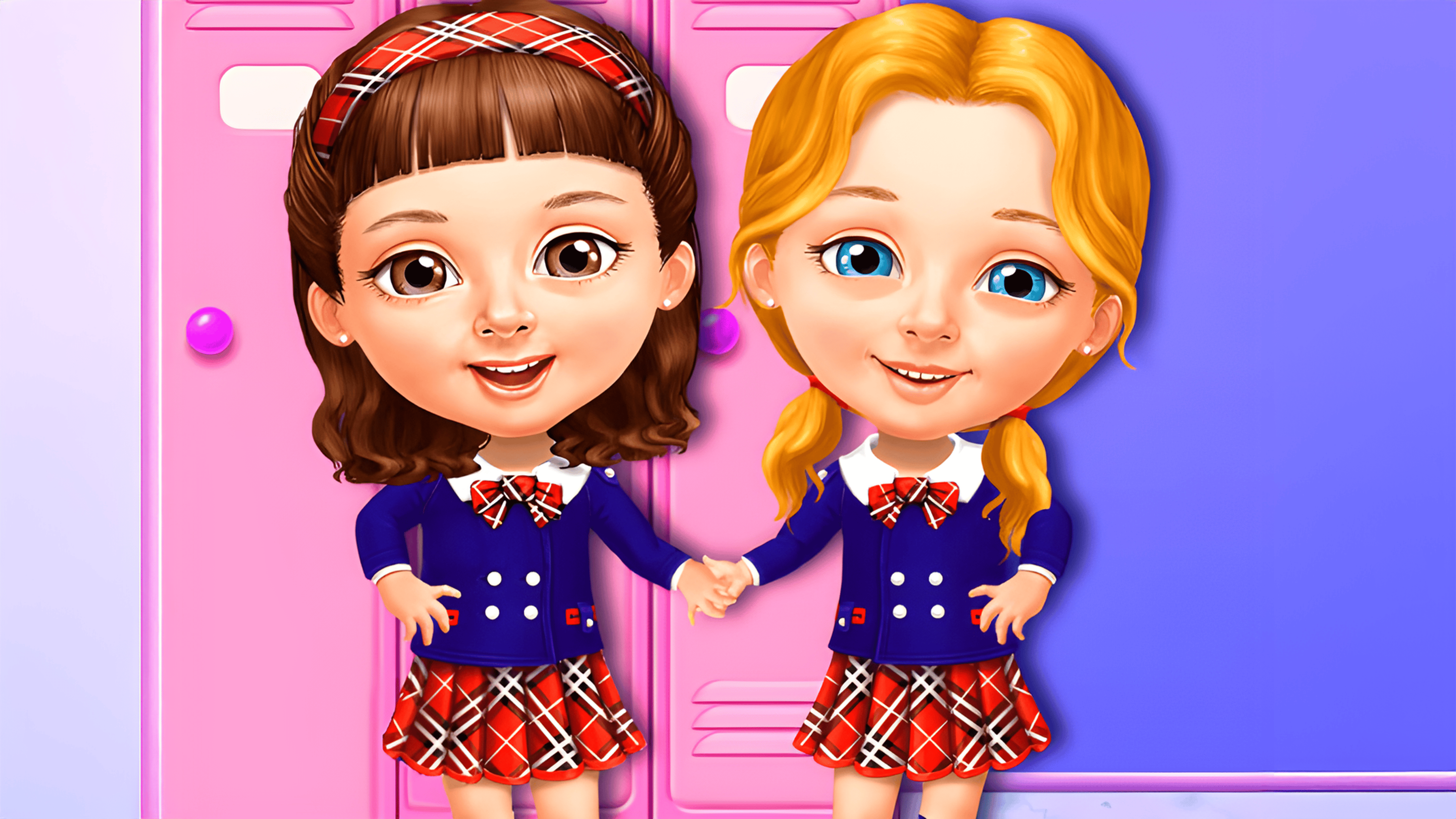 Sweet Baby Girl Cleanup Messy School Logo