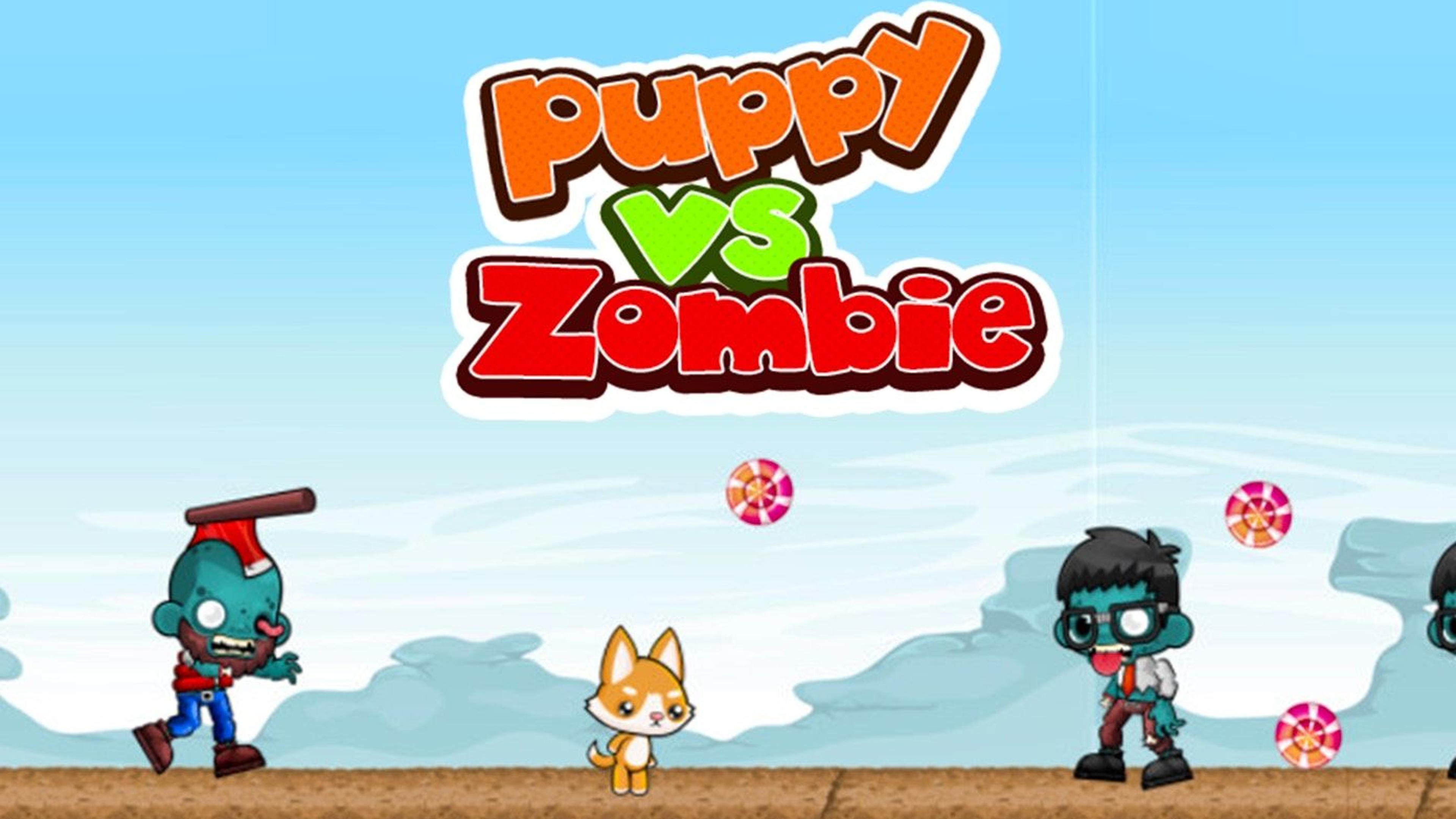 Puppy vs Zombie Logo