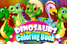 Dinosaurs Coloring Book Logo