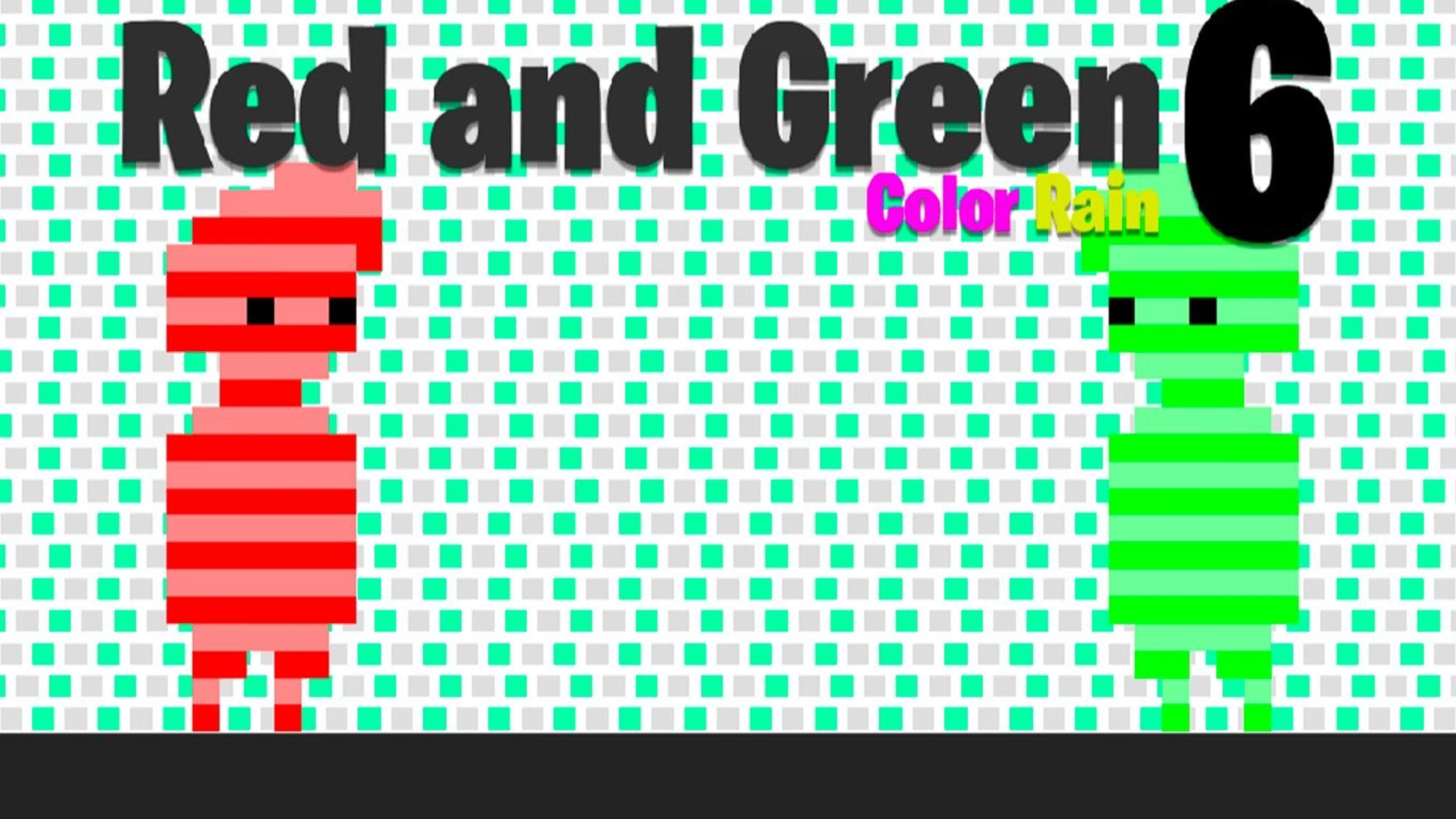 Red and Green Color Rain  Logo