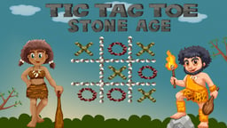 Tic Tac Toe Stone Age Logo