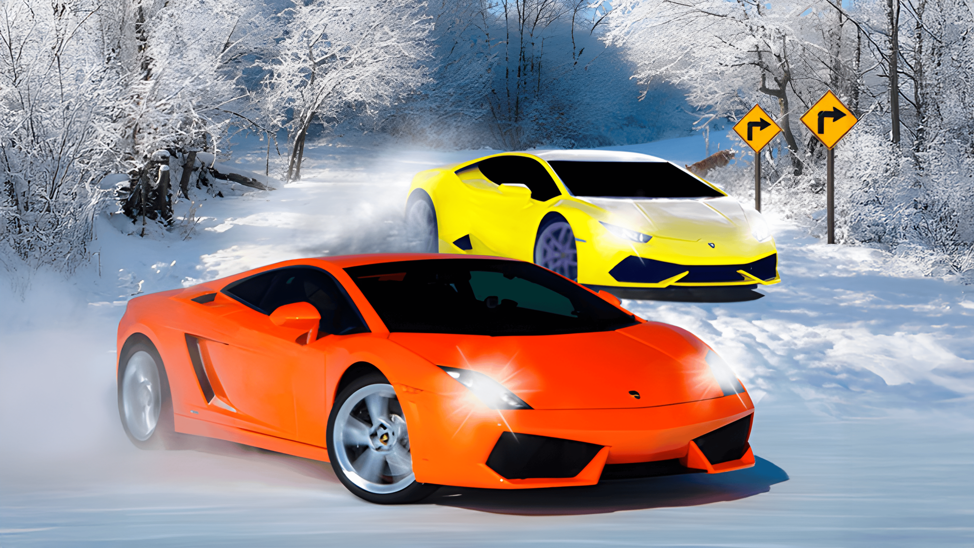 Snow Track Racing 3D Logo