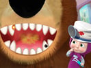 Girl And The Bear Dentist Game Logo