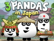 3 Pandas in Japan Logo