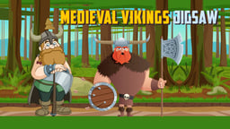 Medieval Vikings Jigsaw Logo