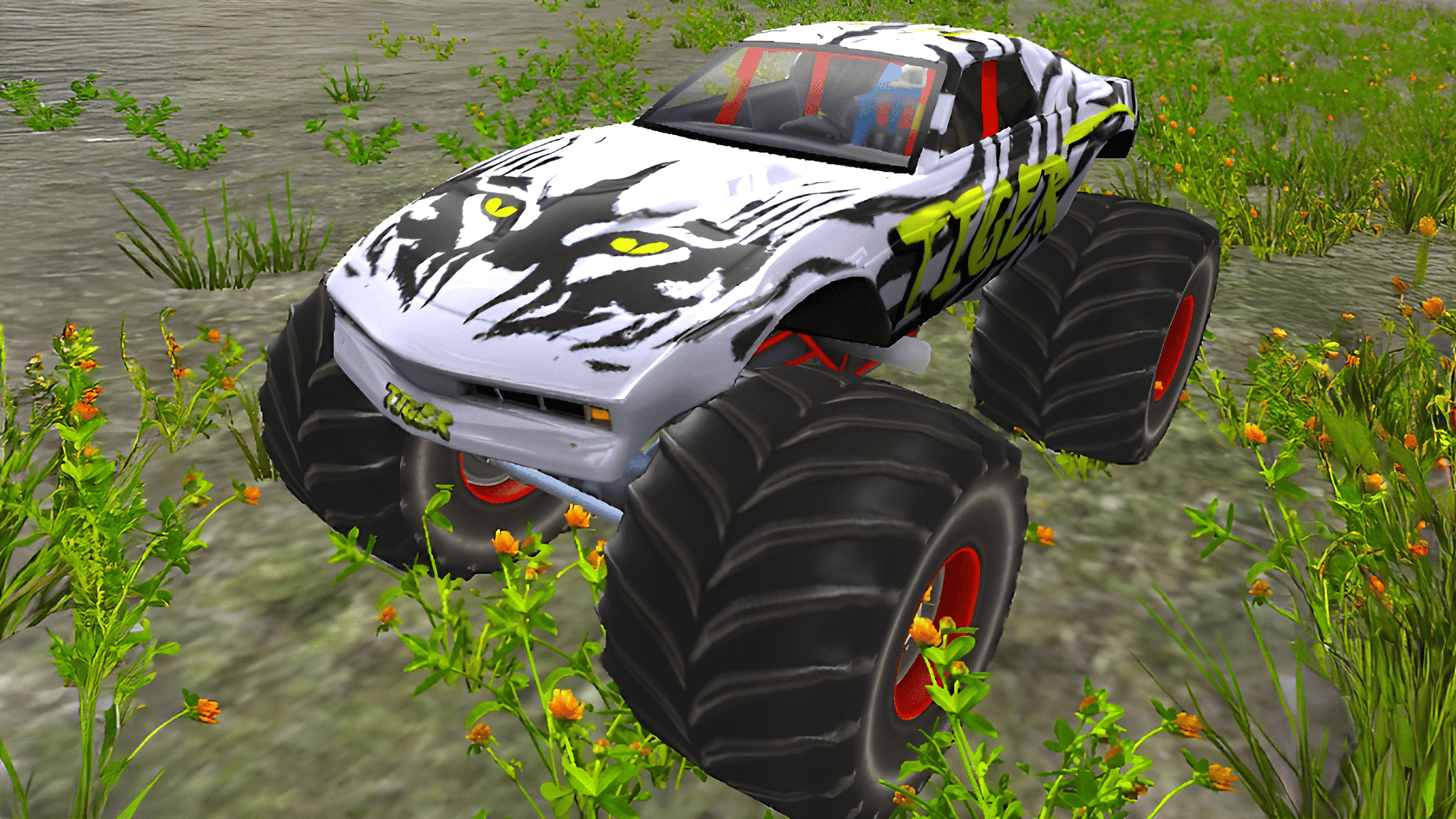 Monster Truck Driver Logo