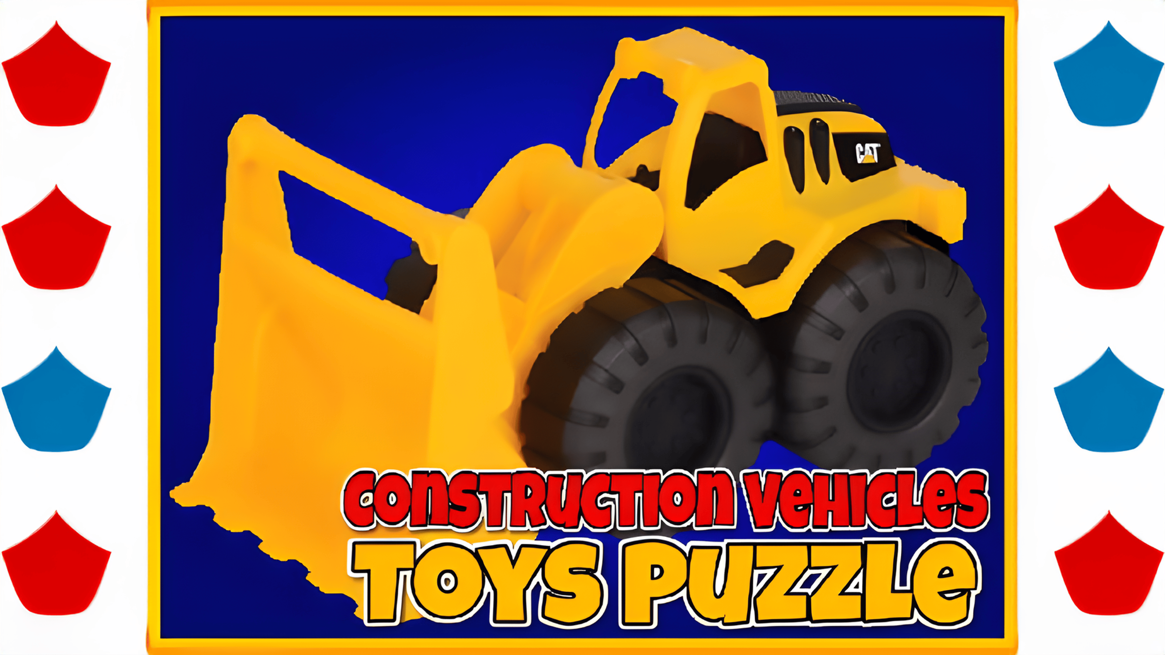 Construction Vehicles Toys Puzzle Logo